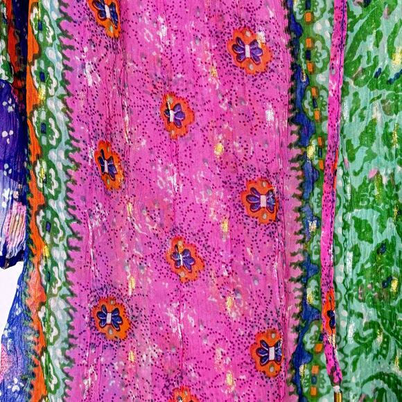 Anthropologie Akemi + Kin “Antonella” Multi-Color Boho Peasant Top – Size M - Picture 6 of 8